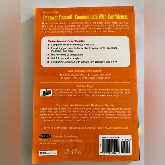 Kaplan Grammar Power ©2001 - Picture 3 of 5